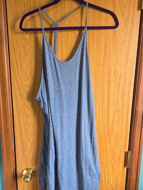 PatPat Heathered Blue Racerback Camisole Dress